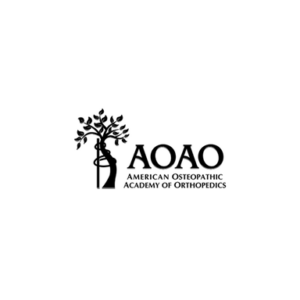 The logo for AOAO, American Osteopathic Academy of Orthopedics