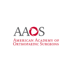 The logo for the company AAOS